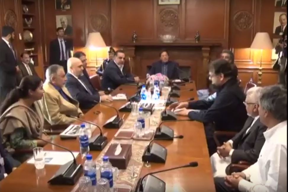 Chairman of Emkay Line Mr. Abdul Kareem Paracha meeting with Prime Minister Imran Khan